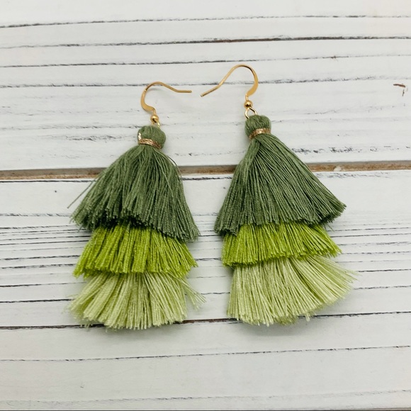 Jewelry - 3/$25 Boho Vibrant Fringe Tassel Drop Earrings